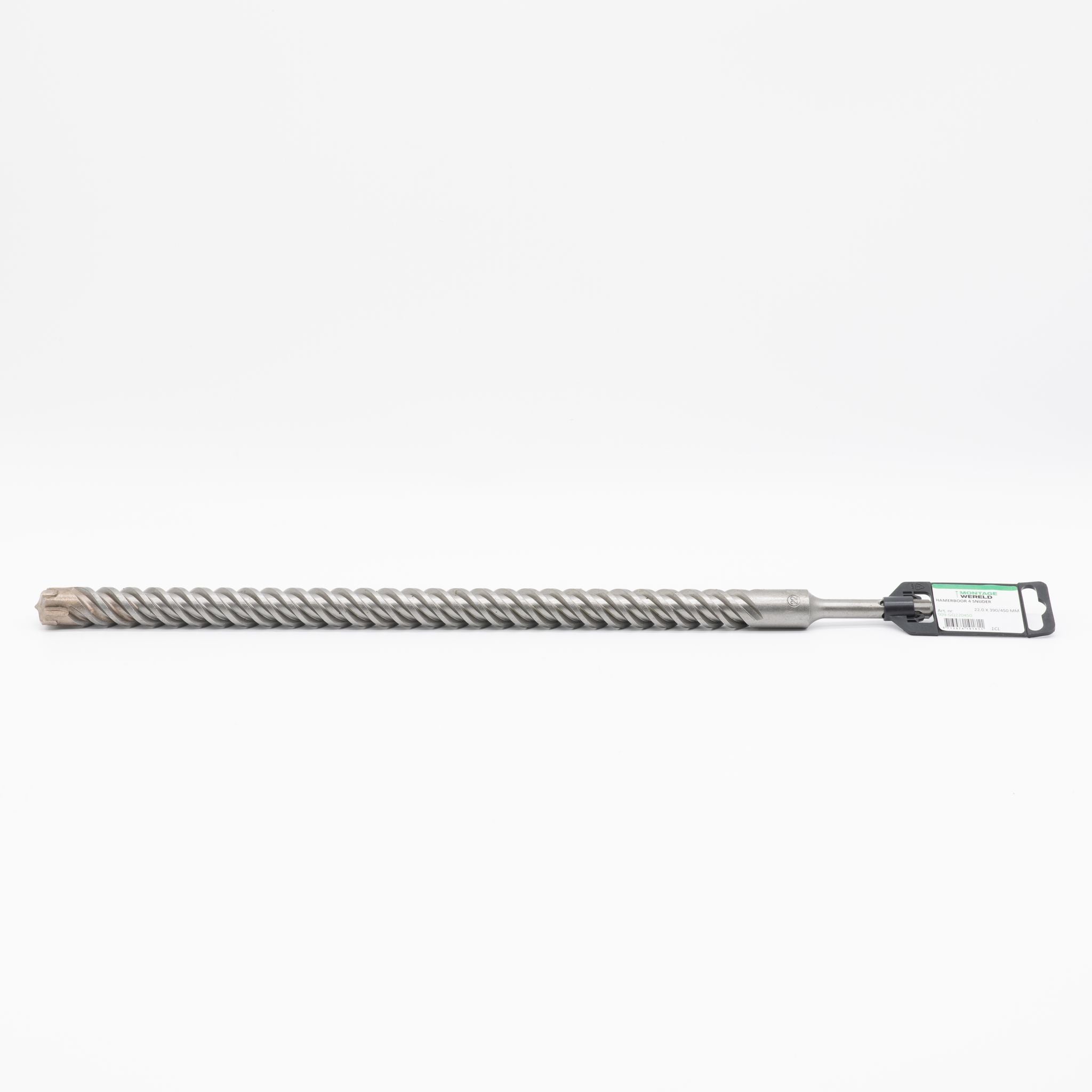 4-snijder 22.0x390/450mm Uni SDS Plus Premium PGM auto soldering Hamerboor Betonboor