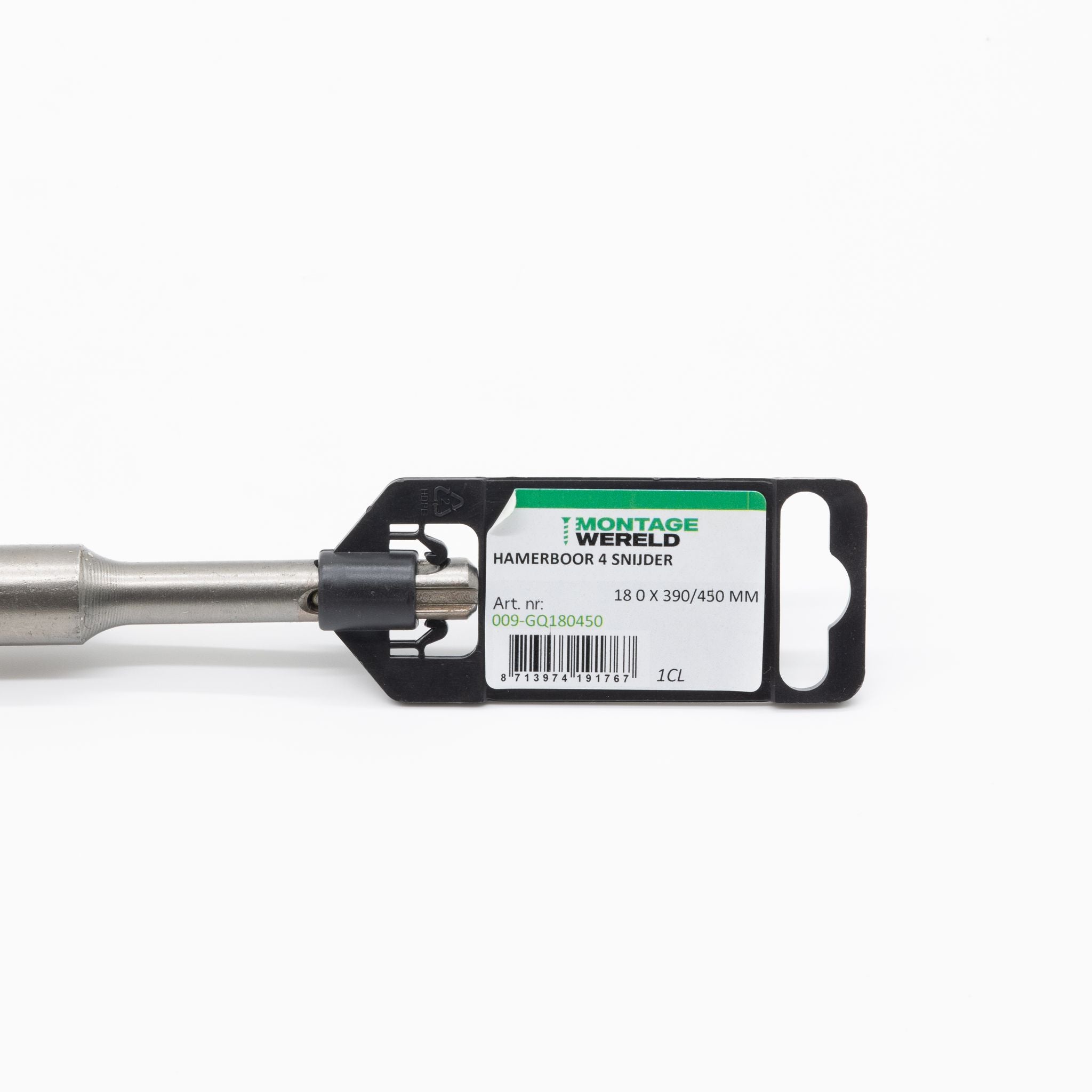 4-snijder 18.0x390/450mm Uni SDS Plus Premium PGM auto soldering Hamerboor Betonboor