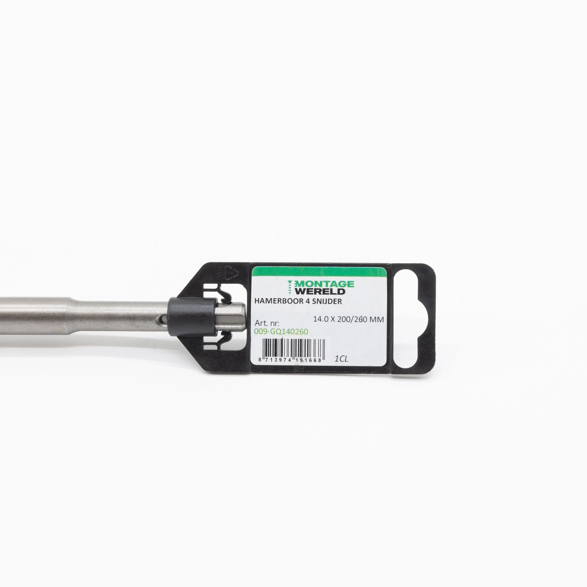 4-snijder 14.0x200/260mm Uni SDS Plus Premium PGM auto soldering Hamerboor Betonboor