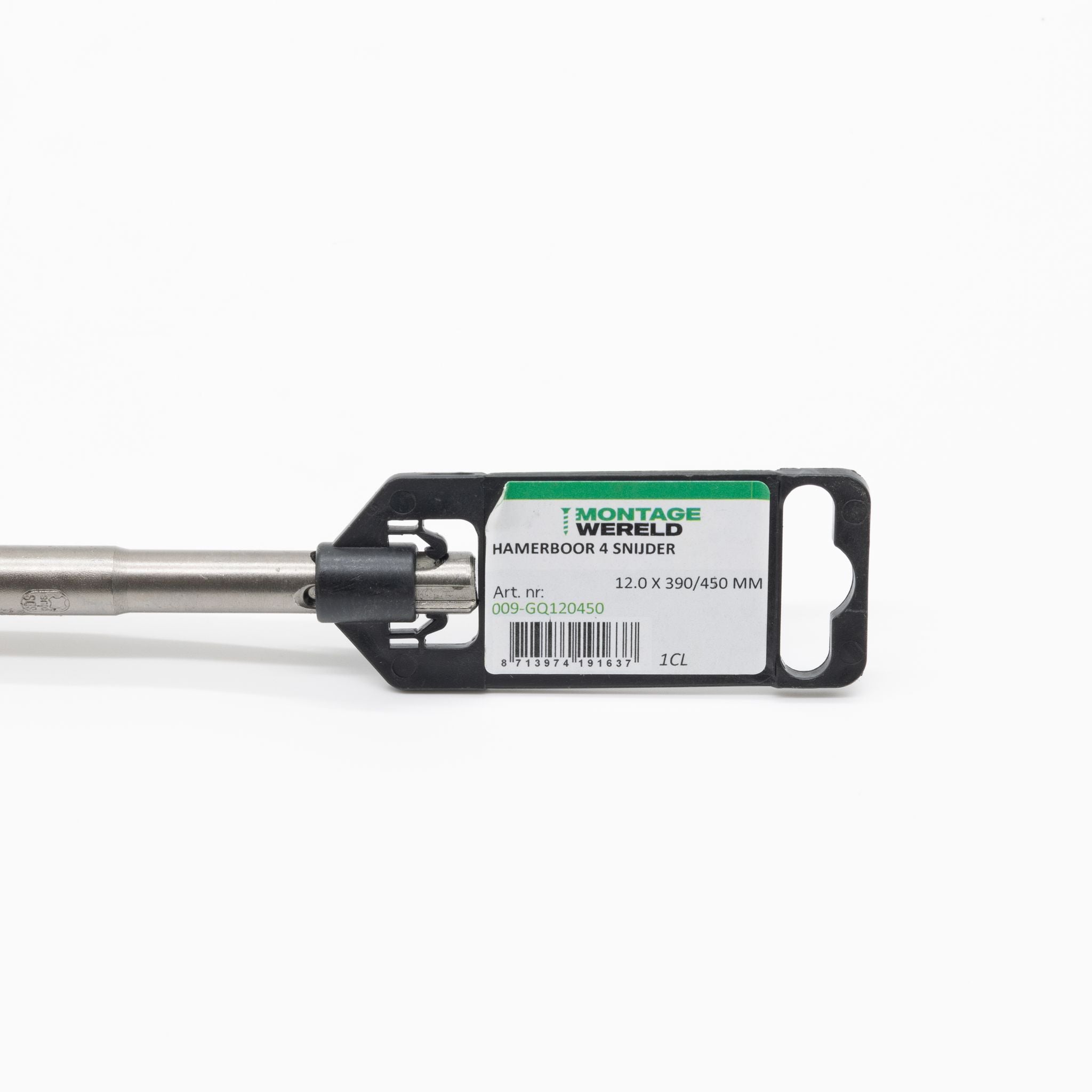 4-snijder 12.0x390/450mm Uni SDS Plus Premium PGM auto soldering Hamerboor Betonboor