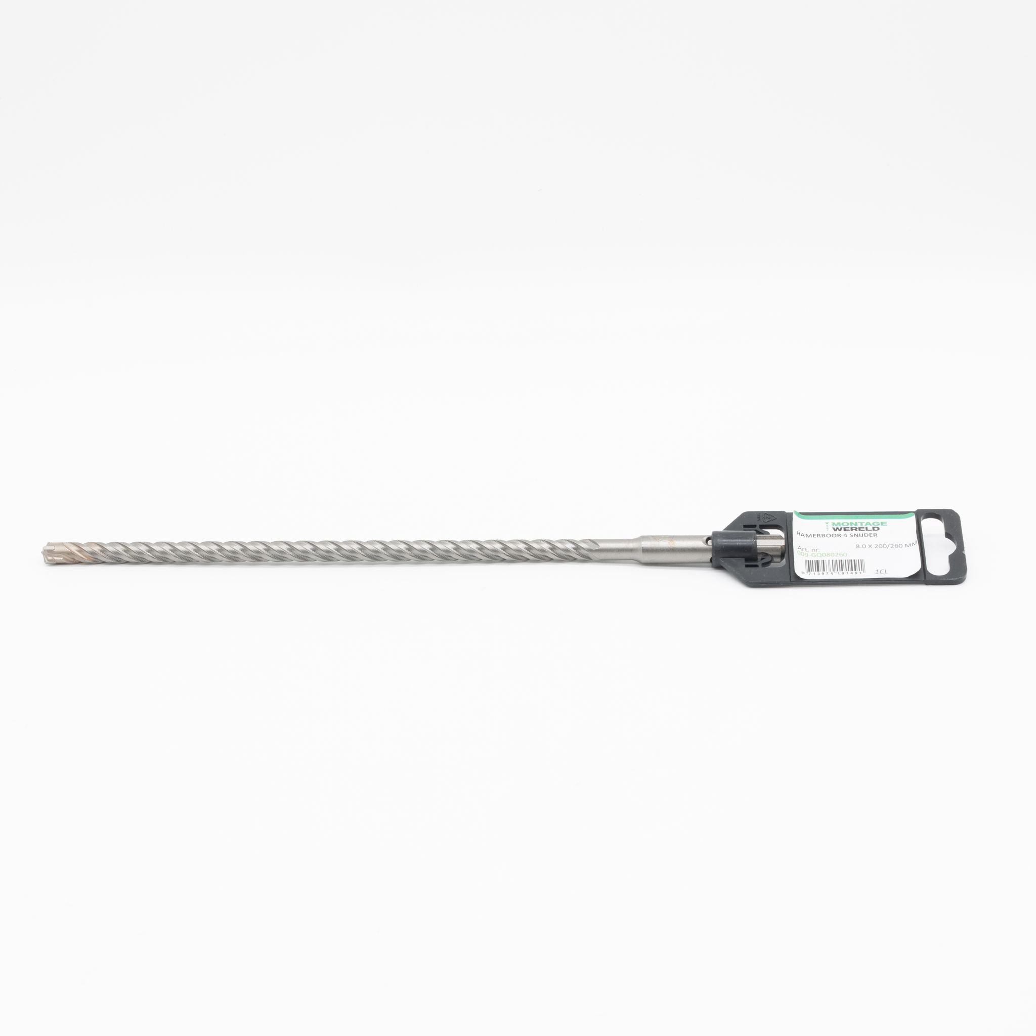 4-snijder 8.0x200/260mm Uni SDS Plus Premium PGM auto soldering Hamerboor Betonboor