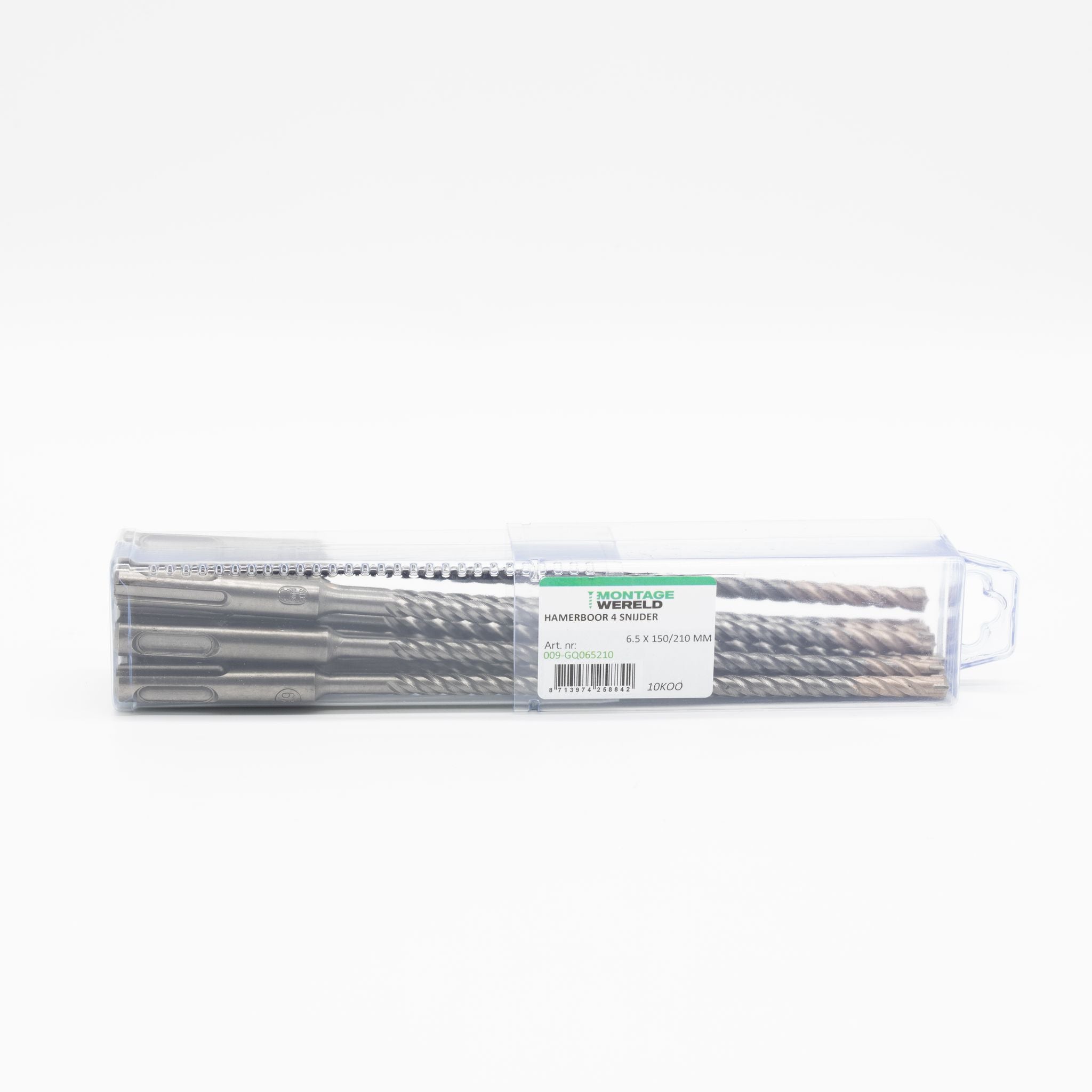 4-snijder 6.5x150/210mm Uni SDS Plus Premium PGM auto soldering Hamerboor Betonboor
