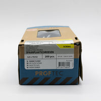 Proftec 4.0x70/42mm TORX spaanplaatschroeven verzinkt 200st