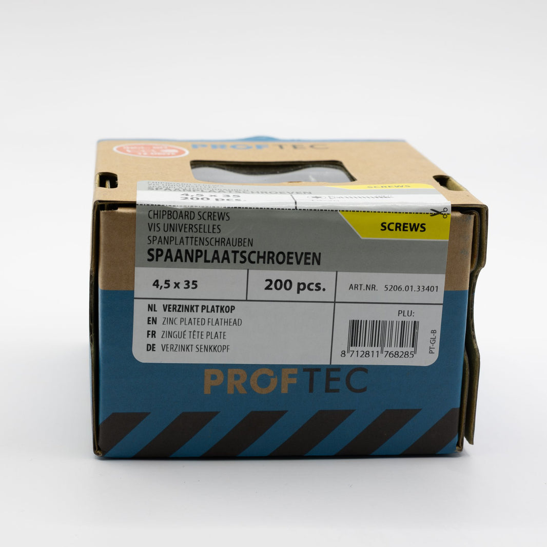 Proftec 4.5x35mm TORX spaanplaatschroeven verzinkt 200st