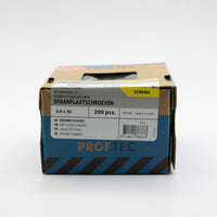 Proftec 5.0x30mm TORX spaanplaatschroeven verzinkt 200st
