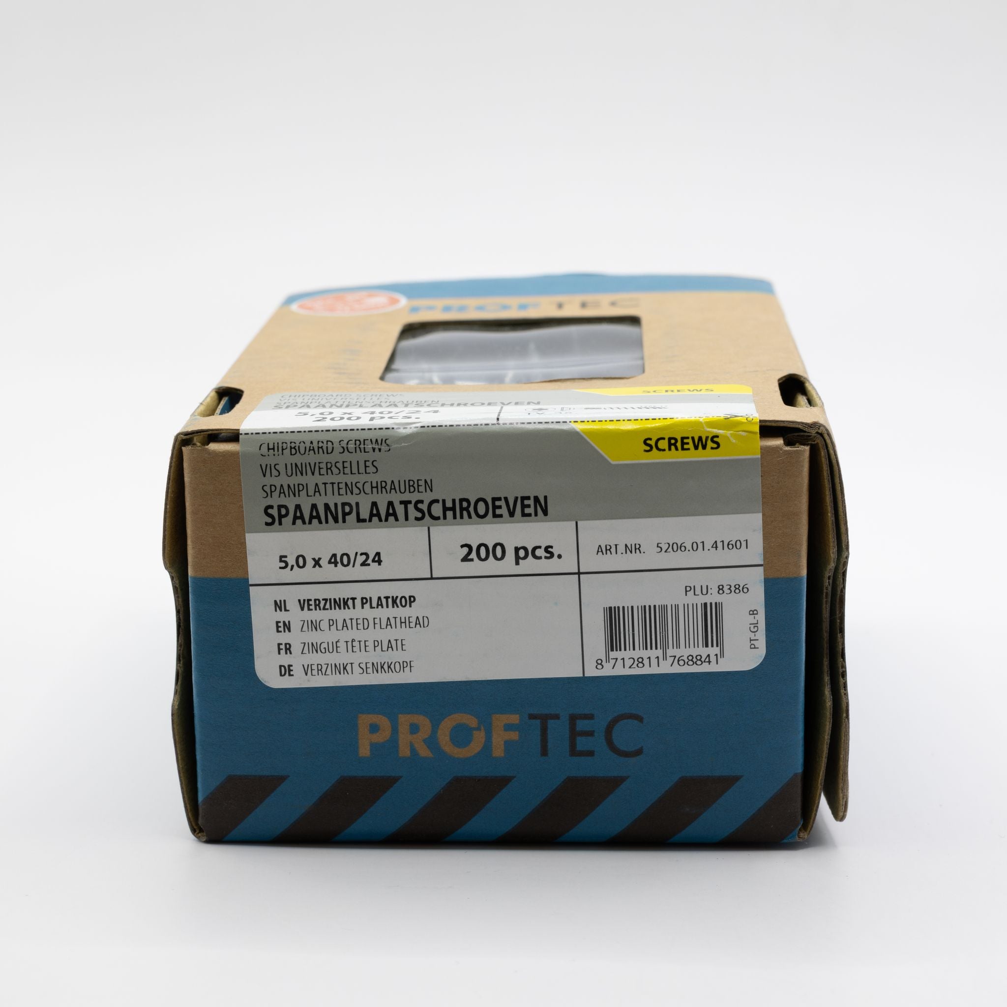 Proftec 5.0x40/24mm TORX spaanplaatschroeven verzinkt 200st