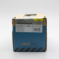 Proftec 6.0x100/55mm TORX spaanplaatschroeven verzinkt 100st