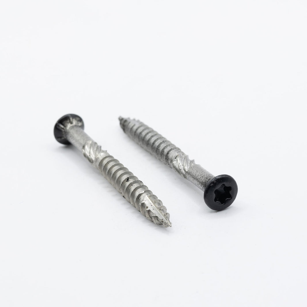 Proftec 5.0x50/30mm TORX tuinhoutschroeven zwart RVS-410 200st