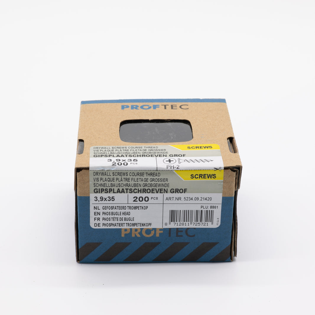 Proftec 3.9x35mm PH gipsplaatschroeven grof 200st
