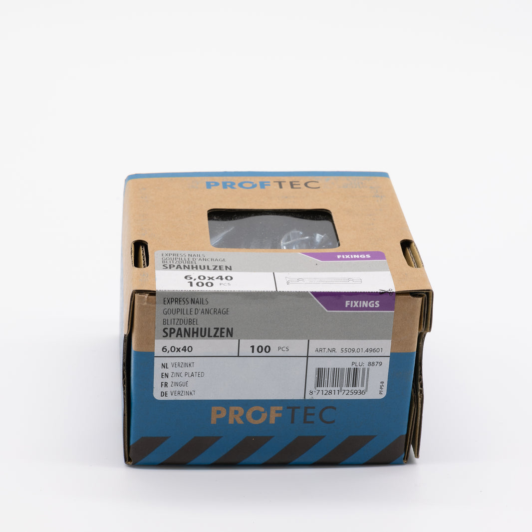 Proftec 6x40mm spanhuls 100st