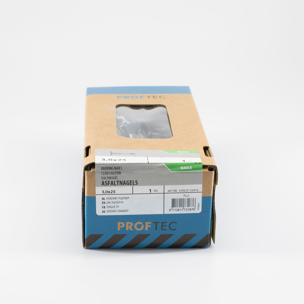 Proftec 3.0x25mm asfaltnagels verzinkt 1 KG