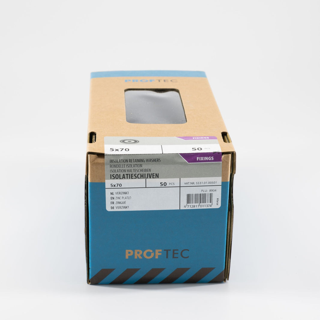 Proftec 5.0x70mm isolatieschijf geprofileerd verzinkt 50st