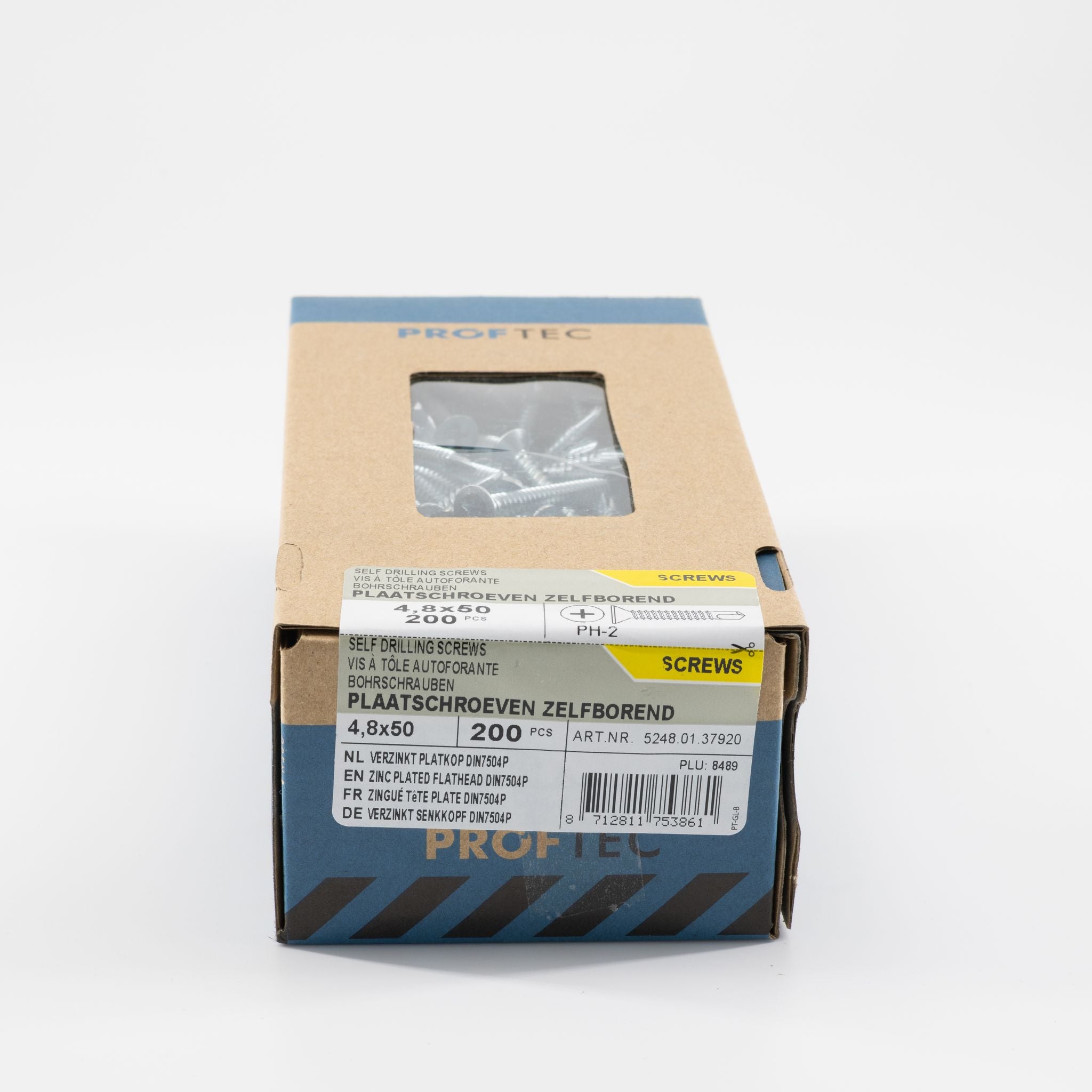 Proftec 4.8x50mm plaatschroef zelfborend PH verzinkt 200st