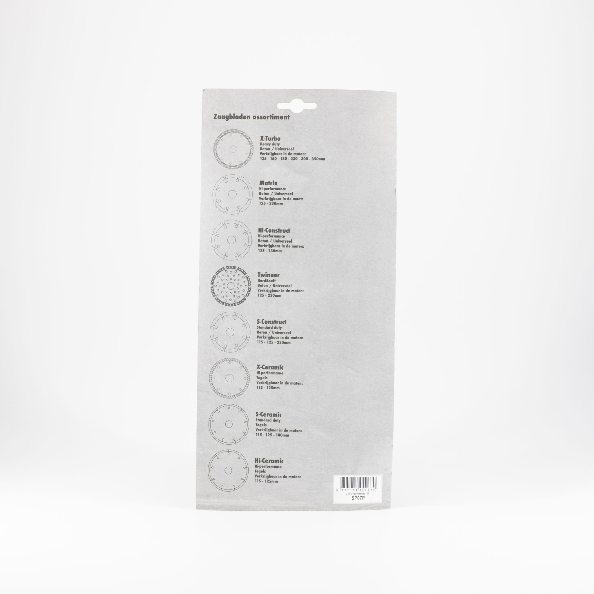 Perfectmate diamantzaagbladen 3-in-1 voordeelset 125x22.23mm