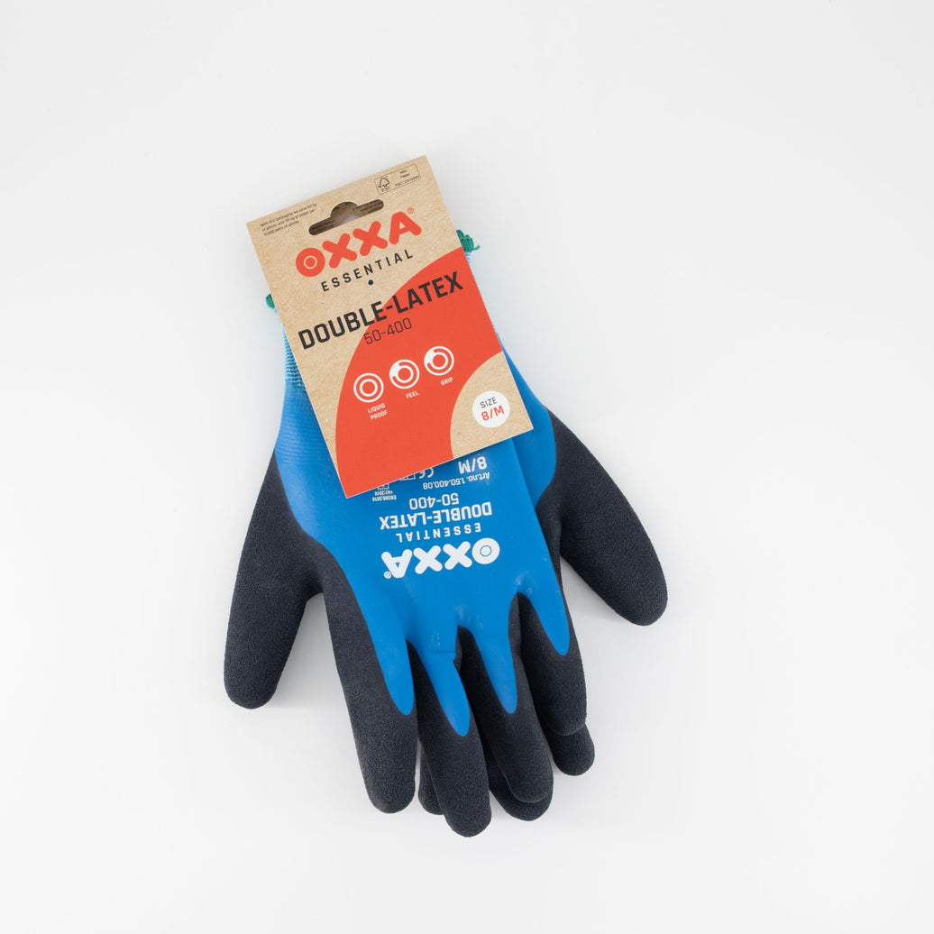 OXXA® maat 8/M Double-Latex 50-400 handschoenen