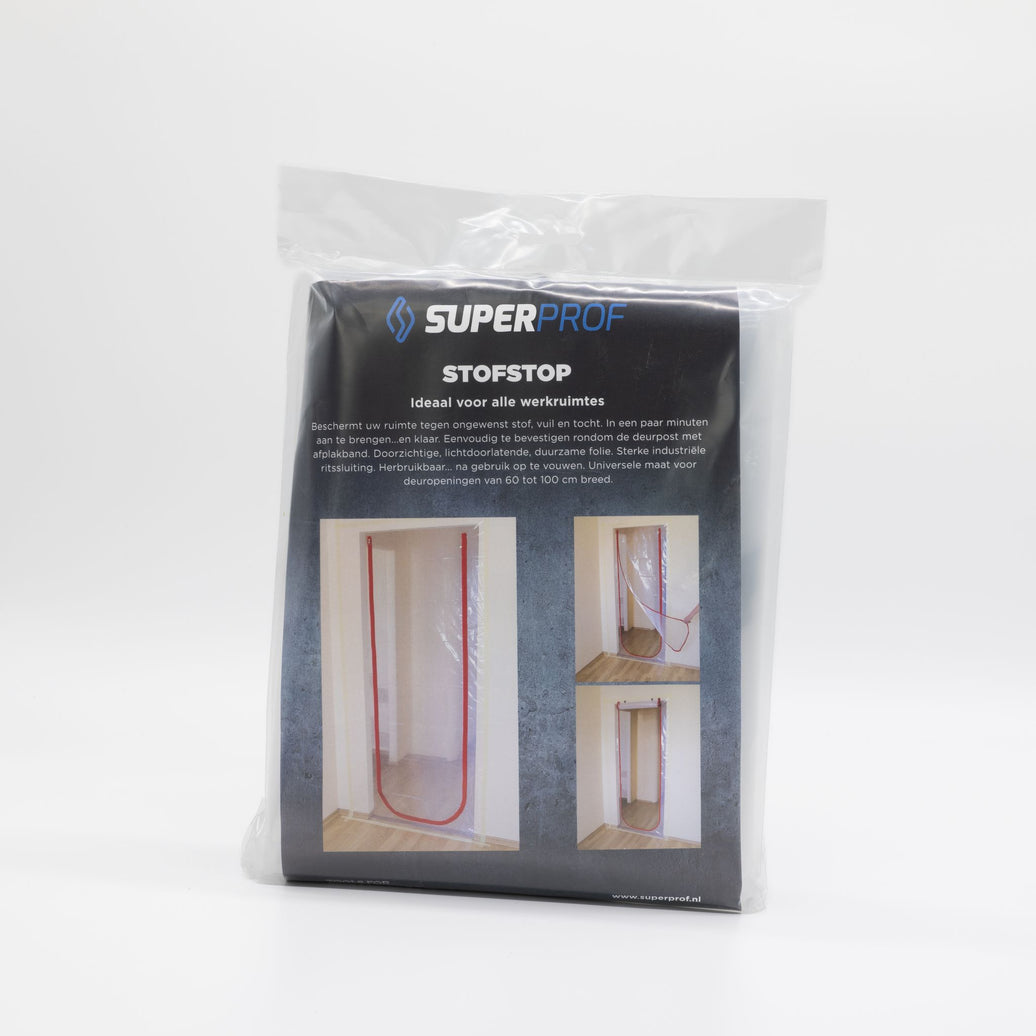 SuperProf stofstop afsluitfolie met rits