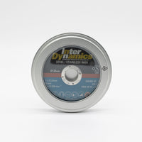 InterDynamics doorslijpschijf 125x1mm, 22.23mm Inox 10st in blik