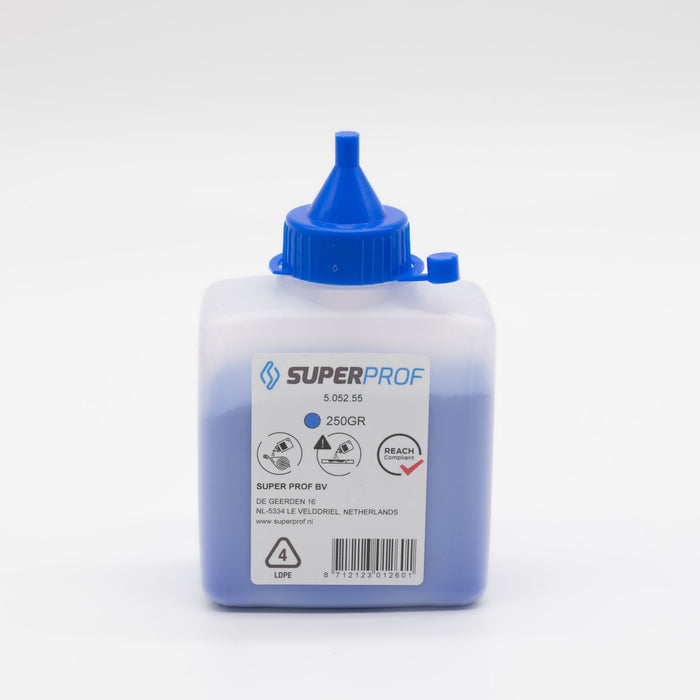 Superprof slaglijnpoeder 250 gram blauw