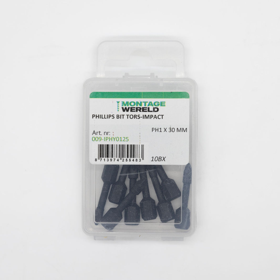 10st Montagewereld bit PH1x30mm Tors-Impact