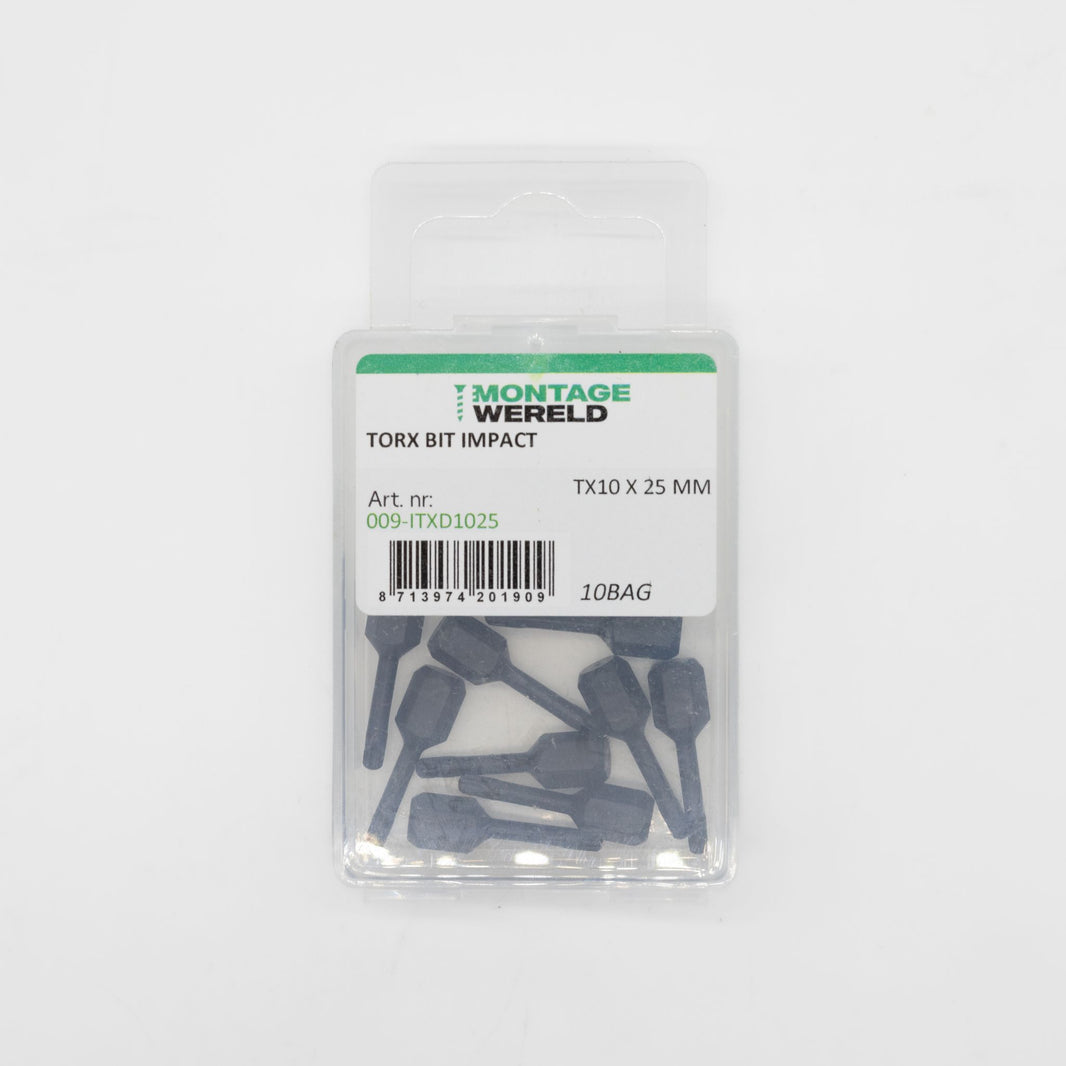 10st Montagewereld bit TX10x25mm Tors-Impact